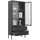 Coemo Vitrine Paris 80 x 35 x 180 cm Schwarz