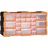 vidaXL Schubladeneinsatz Kunststoff 49x16x25,5 cm orange/schwarz