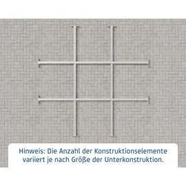 Hörmann Unterkonstruktion 214 x 262 x 4 cm Silber