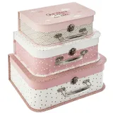 ATMOSPHERA CREATEUR D'INTERIEUR Atmosphera - Set aus 3 Kinderkoffern Douceur - Rosa