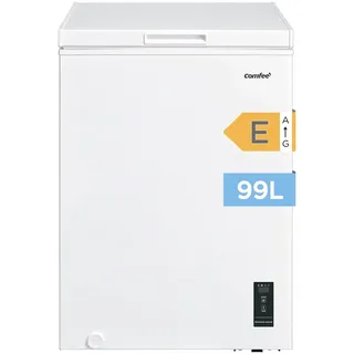 Midea Comfee RCC100WH2(E) Gefriertruhe/169 kWh/Jahr/85cm hoch/99L/38dB/Geringe Lautstärke/Hoch effizientesD-förmigesRohr/Geeignet für verschiedene Einsatzszenarien/Einstellbarer Temperaturregler/Weiß