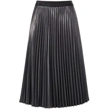 GOLDNER Plisseerock Damen Meliert/Grau 46