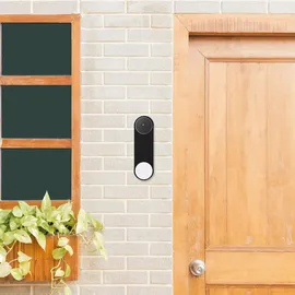 kwmobile Hülle kompatibel mit Google Nest Doorbell - Silikon Cover Case Schutzhülle für Video Türklingel Schwarz - Schwarz