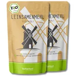 Leinsamenmehl BIO 1000g | teilentölt | low carb Leinmehl | Zipbeutel | bioKontor