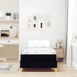vidaXL Boxspringbett 80 x 200 cm Schwarz