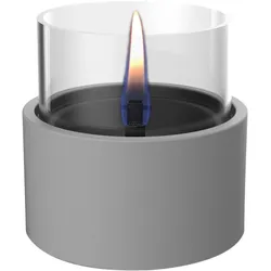 Tischfeuer TENDERFLAME "»BREEZE 10«, Rauch- und rußfrei, in verschiedenen Ausführungen", grau, B:13cm H:12cm L:12cm, Keramik, Dekokamine