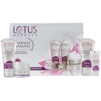 Lotus Herbals Radiant Diamond Gesichts-Set mit Diamantstaub und Zimt, 170 g (vielseitig einsetzbar)