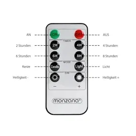 monzana LED Echtwachs Kerzen 5 St.