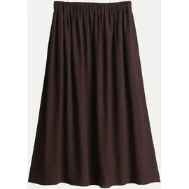 Opus Midirock Damen Crinkle Struktur Braun 40