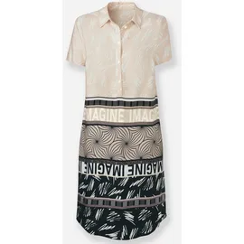 Heine Etuikleid Druckkleid Beige 38