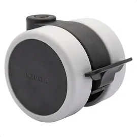 Wagner Möbel-Doppelrolle Soft mit Feststeller Tragkraft 50 kg Ø 6 cm Schwarz