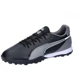 Puma Unisex King Match TT Soccer Shoe, Black White-Cool Dark Gray, 47 EU