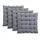 BestLivings Sitzkissen 40 x 40 cm grau 4 St.