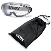 UVEX Vollsichtbrille ultrasonic 9302 - Schutzbrille + Beutel - 9302285 / 9302245 - Farbe:grau-schwarz / klar
