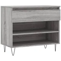 VidaXL Schuhregal Grau Sonoma 70x36x60 cm Holzwerkstoff