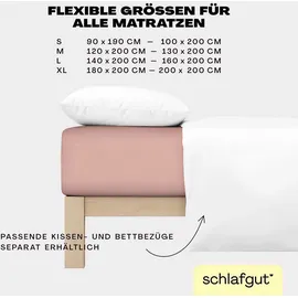 schlafgut Easy Jersey 180 x 200 - 200 x 200 cm purple mid