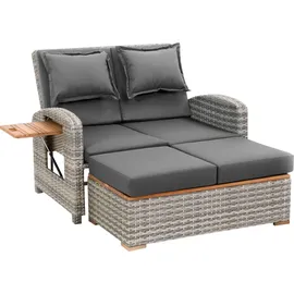 Greemotion Bahia Tobago Rattan-Lounge grau