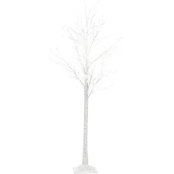 Outdoor Weihnachtsbeleuchtung LED weiß Birkenbaum 190 cm LAPPI