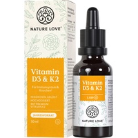 Nature Love Vitamin D3 & K2 Tropfen vegetarisch, 30ml
