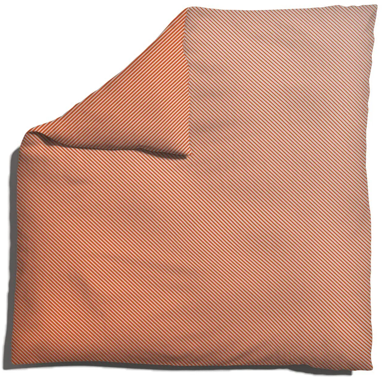Schlafgut Woven Fade Bettwäsche Bettbezug einzeln 240x220 cm | grey-light-red-mid - rot