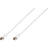 Vivanco Antennen, SAT Anschlusskabel [1x F-Stecker - 1x F-Stecker] 3.00m 90 dB Folienschirm, Geflech