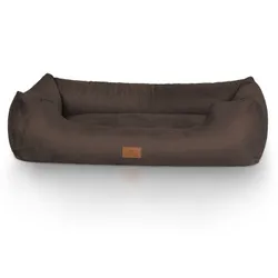 Knuffelwuff Hundebett Dreamline aus Velours braun XXL