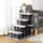 PawHut Katzentreppe 4-stufige Haustiertreppe Grau 60 x 40 x 64 cm