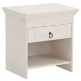 OTTO home Nachtschrank Indra 50 x 38 x 51,5 cm Weiß