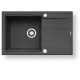 PYRAMIS 70083701 - Küchenspüle SPARTA PLUS LUX 78x48 cm Granit/Schwarz - Schwarz/Anthrazit
