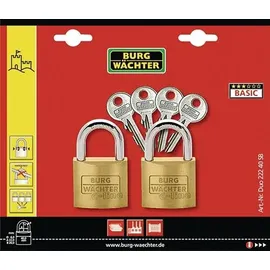 Burg Wächter Vorhangschloss-Set Quadro 222 40 SB