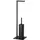 Gedy Felix Columna Toilettenpapierhalter und WC-Bürstenhalter, Mattschwarz