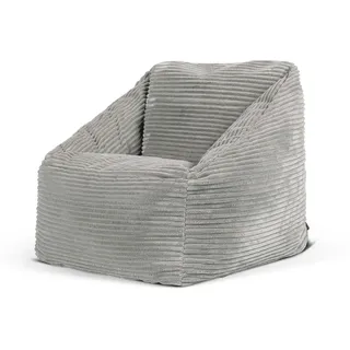 I.C.O.N. icon Sitzsack Grau, Textil, 100 L, 1-Sitzer, Freiform, 55x44x55 cm, Hergestellt in Deutschland, Oeko-Tex® Standard 100, Reach, Wohnzimmer, Hocker, Sitzsäcke, Kindersitzsäcke