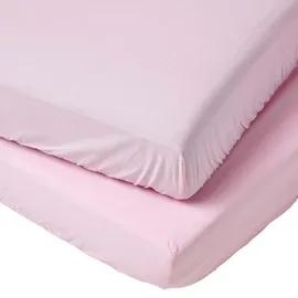 Homescapes Kinder-Spannbettlaken, 2er-Set, Ägyptische Baumwolle, 70/140 cm,