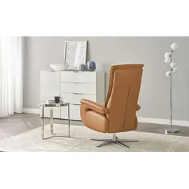 Wohnwert Relaxsessel Mira Leder 81 x 119 x 93 cm Braun mit Relax-Funktion