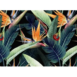 A.S. Création Vliestapete Blumentapete 2 cm x 10 m 1 St Orange/Schwarz