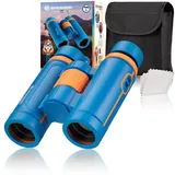 Bresser Junior 8810640 - Kinderfernglas 7X30, blau, 7-fache Vergrößerung, STEM