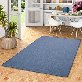 Snapstyle Feinschlingen Velour Teppich, Strong Dunkelblau, 100x400cm