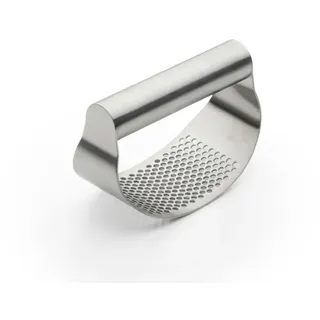 APLI Weis 15228 Knoblauchpresse, Edelstahl, Silber