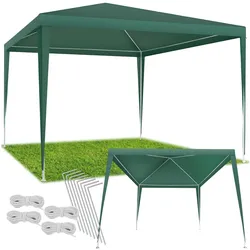 tectake® Pavillon, 3 x 3 m, mit UV-Schutz, inklusive Spannseile und Heringe