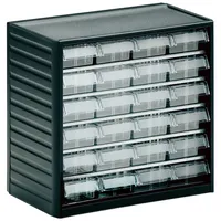 TRESTON Kleinteilemagazin Polypropylen 310x180x290 mm Grau 24 Schubladen