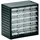 TRESTON Kleinteilemagazin Polypropylen 310x180x290 mm Grau 24 Schubladen