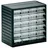 TRESTON Kleinteilemagazin Polypropylen 310x180x290 mm Grau 24 Schubladen