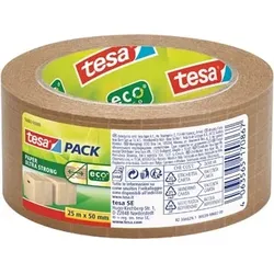 Packband tesapack ultrra strong ecoLogo 50mmx25m Papier braun
