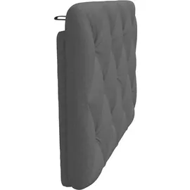 vidaXL Kopfteil-Kissen Dunkelgrau 80 cm Stoff