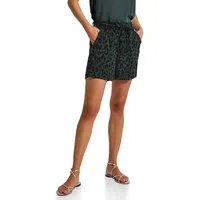 STREET ONE Damen Gemusterte Paperbag Shorts - 46