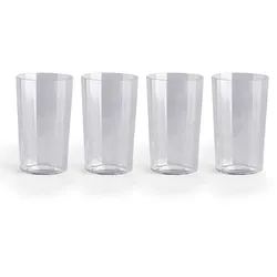HAY - Angle Glas, medium, klar (4er-Set)