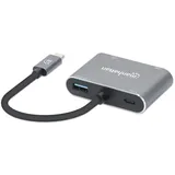 Manhattan USB-C® auf HDMI & VGA 4in1 Konverter Power Delivery
