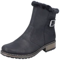 Winterstiefelette, mit Zierschnalle am Schaft, Gr. 39, schwarz, , 51441712-39