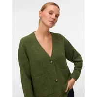 Vero Moda Strickjacke VMBOOM LS V-NECK BUTTON CARDIGAN GA