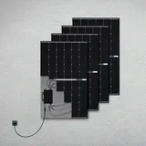 1800 Watt, Bifazial Komplettset, Balkonkraftwerk, Ohne Halterung, Hoymiles HMS-800W,  Germany 20m Anschlusskabel